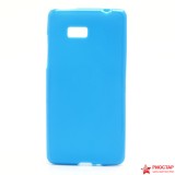 Полимерный TPU Чехол Для HTC Desire 600(голубой)